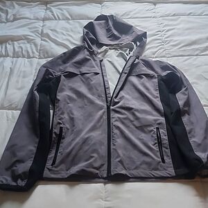 Grey windbreaker